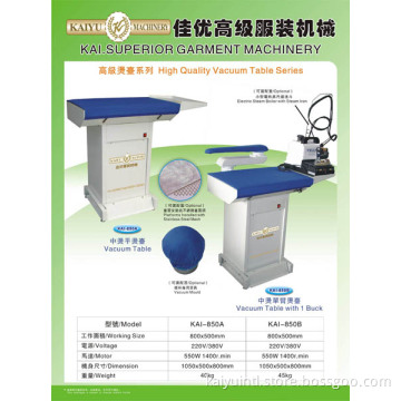 KAI-850B Flat Type High Quality Vacuum Ironing Table